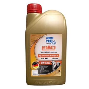 روغن موتور سیکلت تمام سنتتیک پروتک مدل SL 10W-40 حجم 1 لیتر