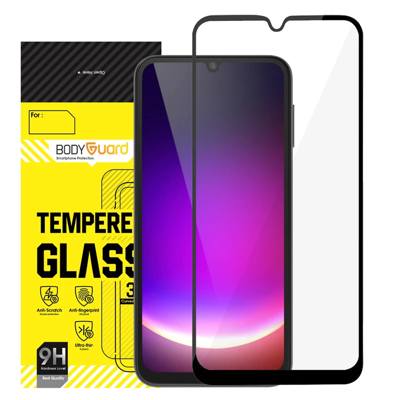 محافظ صفحه نمایش شیشه ای بادیگارد مدل FS مناسب برای گوشی موبایل سامسونگ Galaxy A25