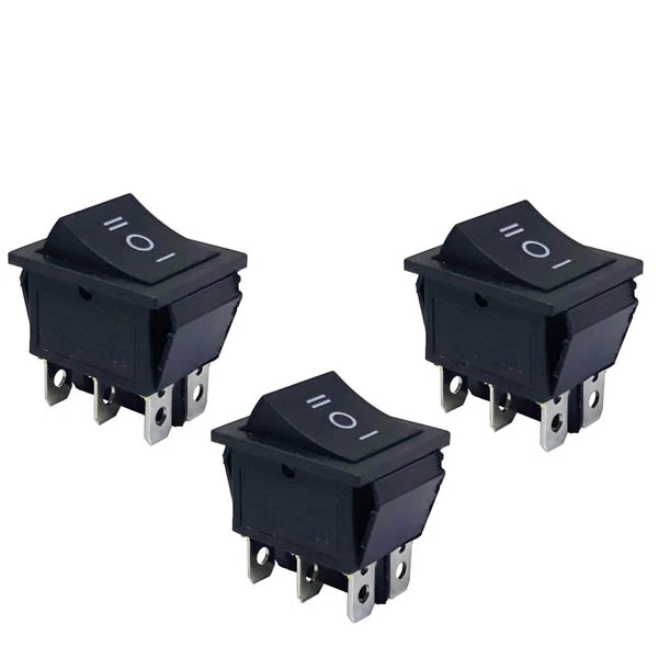 کلید راکر مدل 6PIN KCD4 بسته 3 عددی