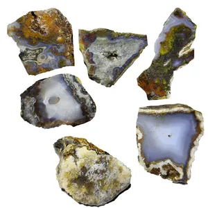 سنگ راف عقیق شجر مدل G7 مجموعه 6 عددی