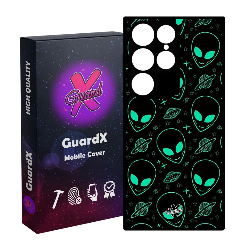 کاور گارد ایکس طرح Alien مدل Glass10200 مناسب برای گوشی موبایل سامسونگ Galaxy S24 Ultra
