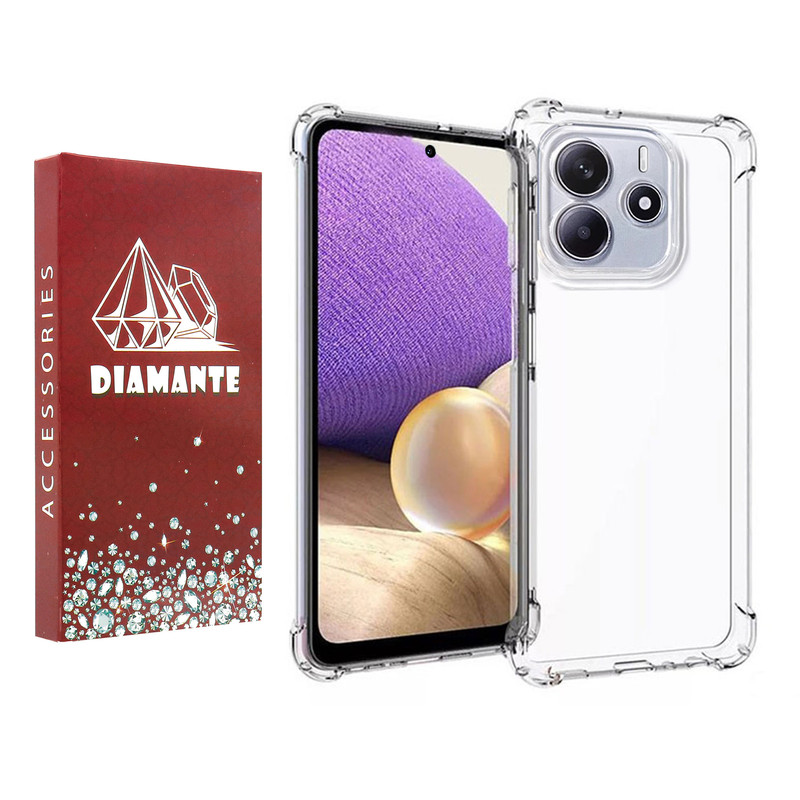 کاور دیامانته مدل بی رنگ مناسب برای گوشی موبایل شیائومی Redmi Note 14 4G