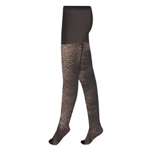 جوراب شلواری زنانه اسمارا مدل پلنگی 50 DEN - nero SM_33