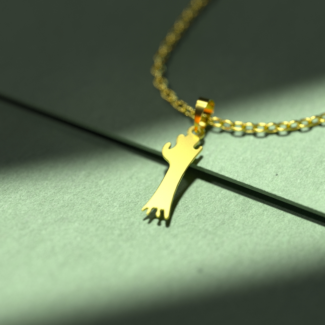 گردنبند طلا 18 عیار زنانه مدوپد مدل هالووین کد G3-1-1118