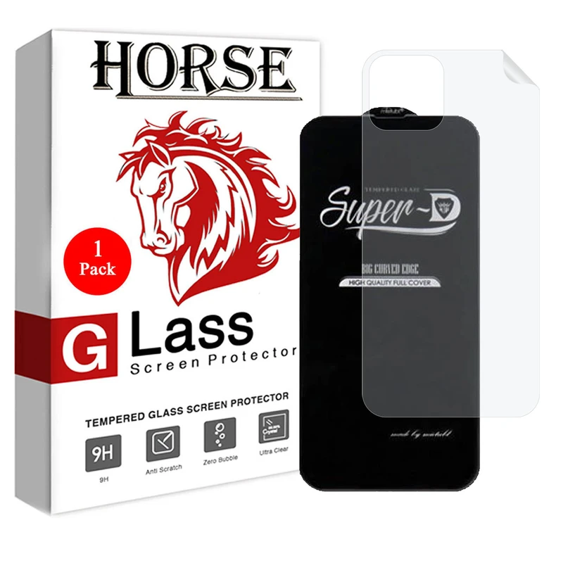 محافظ صفحه نمایش  هورس مدل 2SN-Glass  مناسب برای گوشی موبایل اپل iPhone 13 Pro Max به همراه محافظ پشت گوشی