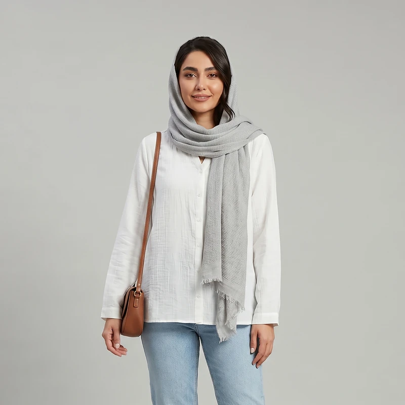 شومیز آستین بلند یقه هفت زنانه ایکس ساید مدل S678916Z8