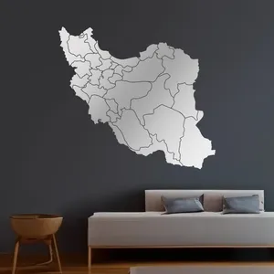 آینه پلکسی گلس مدل نقشه ایران کد N135 مجموعه 32 عددی