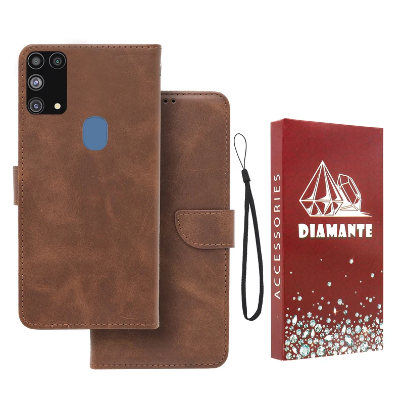 کیف کلاسوری دیامانته مدل Band Rd مناسب برای گوشی موبایل سامسونگ Galaxy M31 به همراه بندآویز