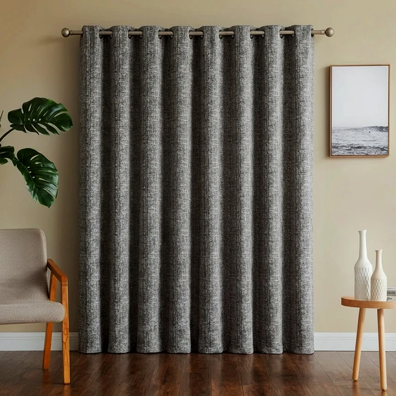 پرده پانچ تیکو دکو مدل ابریشم اسلب نویزی سایز 280 × 300 سانتی‌متر