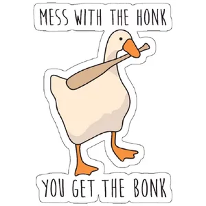 استیکر مدل Mess With The Honk You Get The Bonk