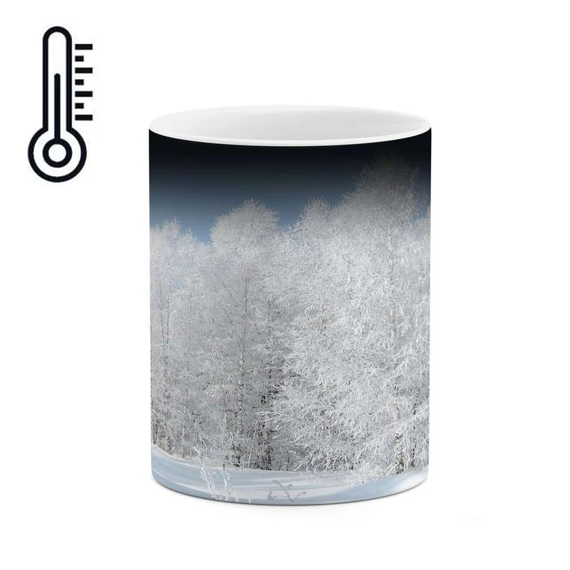 ماگ حرارتی کاکتی مدل منظره برفی کد mgh14932