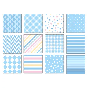 کاغذ رنگی مدل اسکرپ بوک Ab1 مجموعه 24 عددی