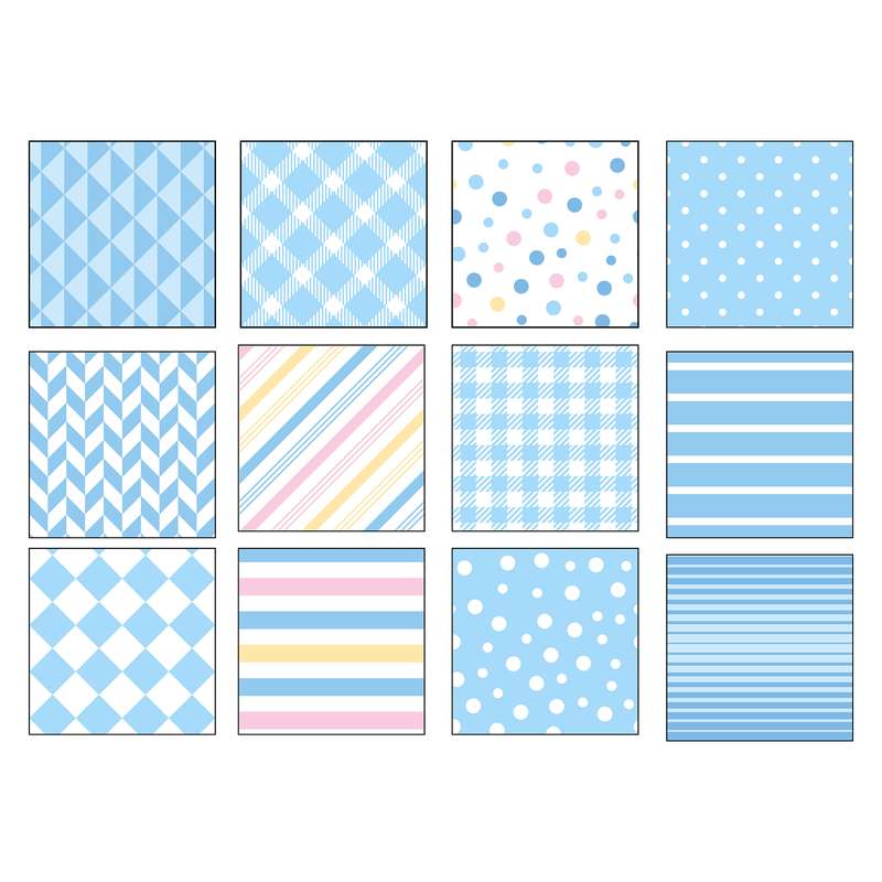 کاغذ رنگی مدل اسکرپ بوک ABB1 مجموعه 12 عددی