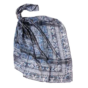 روسری زنانه مدل گل جدید طرح قواره 110 کد 273-08