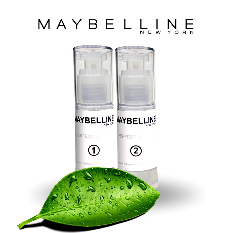 لوسیون حجم دهنده و سفت کننده سینه میبلین مدل پرفکت ومن حجم 40 میلی لیتر مجموعه 2 عددی