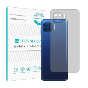 Transparent Rockspace HyGEL model phone back protector suitable for Motorola G 5G Plus mobile phone