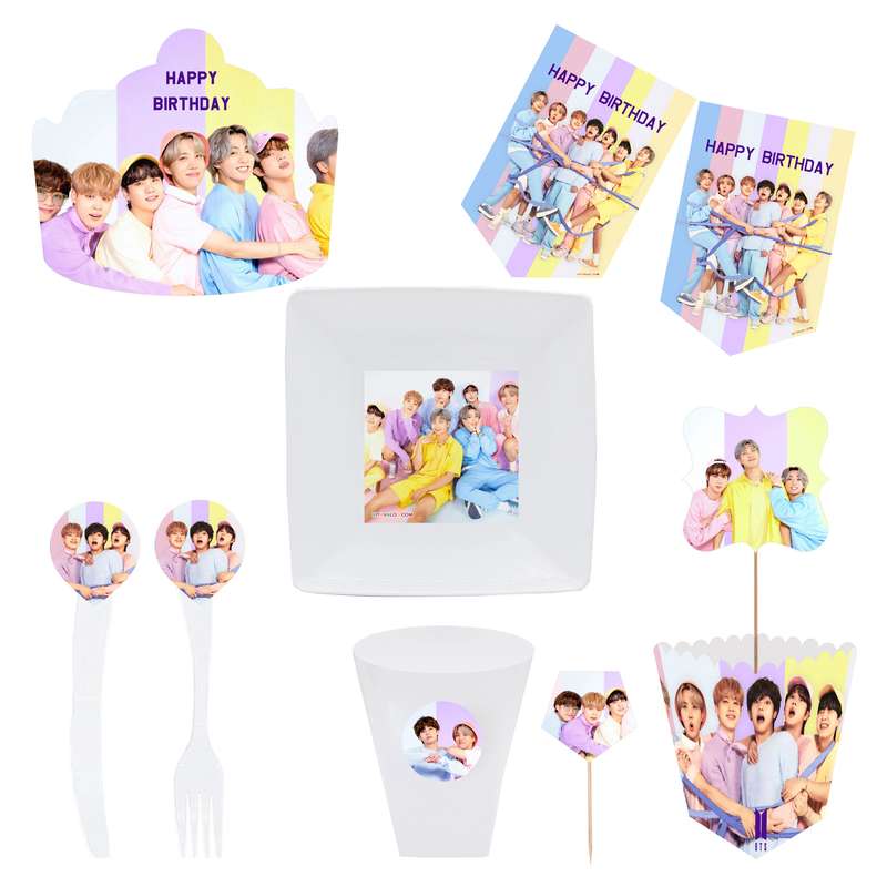  مجموعه 72 عددی تم تولد طرح بی تی اس