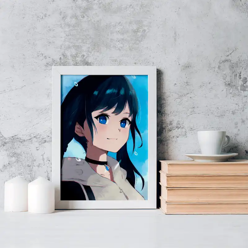 تابلو خندالو مدل هینا انیمه تغییر آب و هوا با تو کد 17636