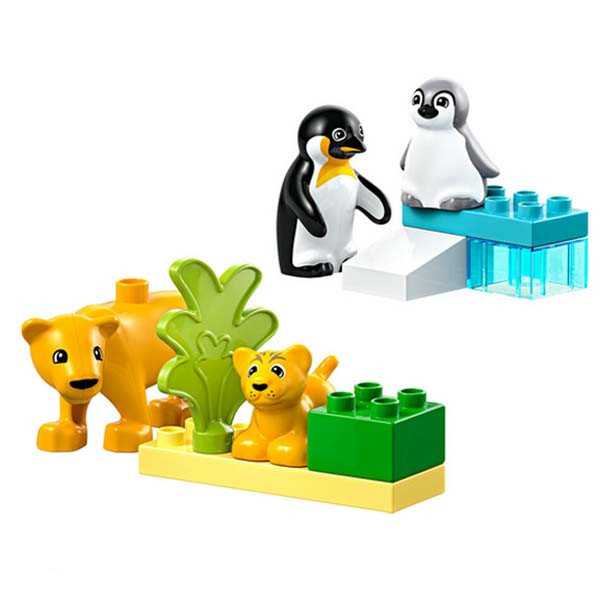 لگو 10 قطعه سری دوپلو مدل Penguins and Lions کد 10442