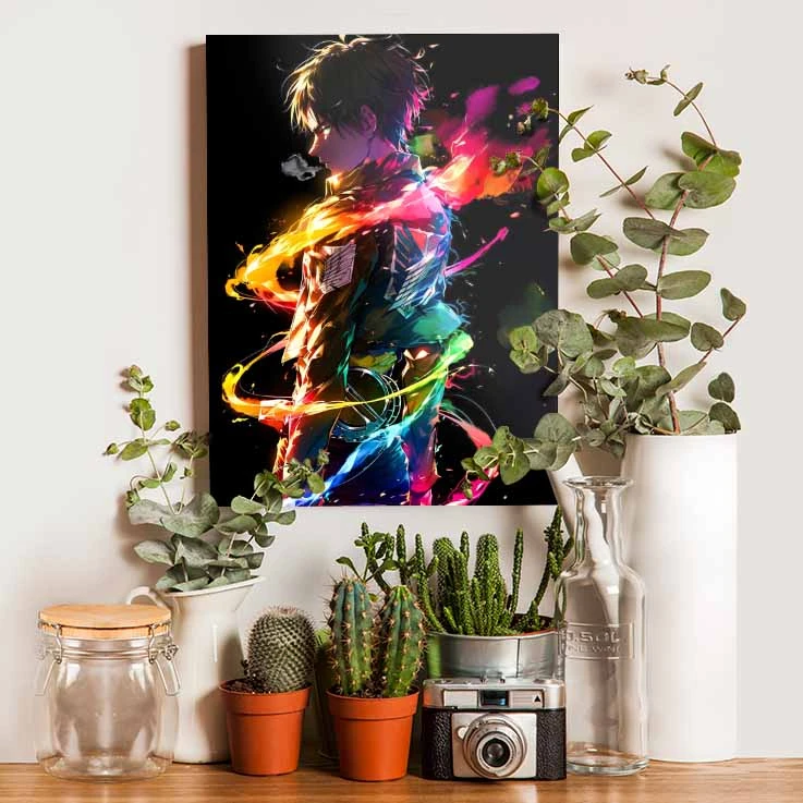 تابلو شاسی گوفی مدل ارن یگر انیمه اتک آن تایتان طرح Eren Attack on Titan Anime کد RGB27