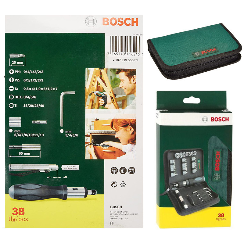 مجموعه 38 عددی ابزار بوش مدل 2607019506