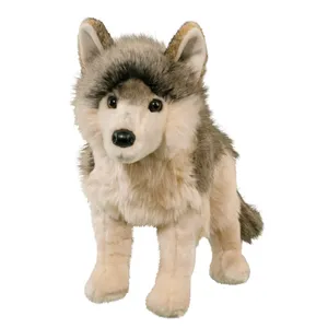 عروسک طرح گرگ مدل Douglas Wolf کد SZ4/172 ارتفاع 30 سانتی‌متر