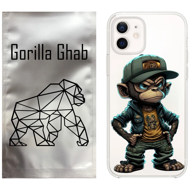 کاور گوریلا قاب مدل CLG کد 37 طرح Monkey مناسب برای گوشی موبایل اپل iPhone 12