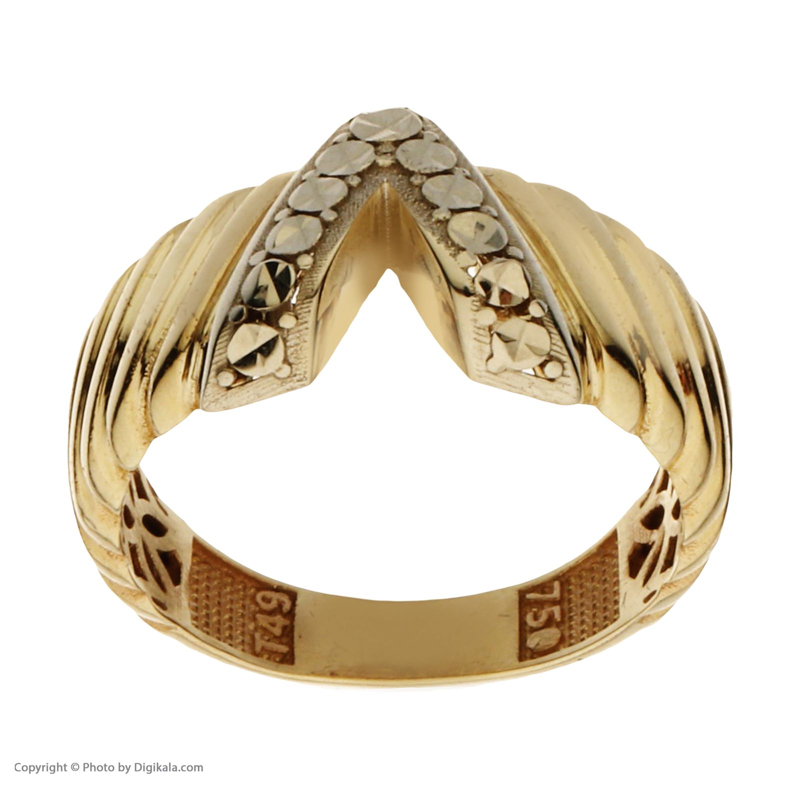 انگشتر طلا 18 عیار زنانه مایا ماهک مدل MR0696 -  - 2