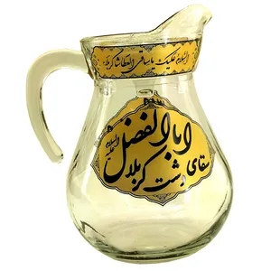 پارچ مدل شیشه ای طرح یا اباعبدالله