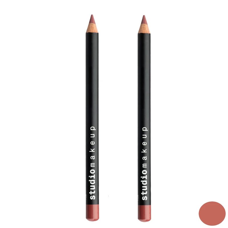 مداد لب استودیو میکاپ مدل SLL شماره 10 مجموعه 2 عددی