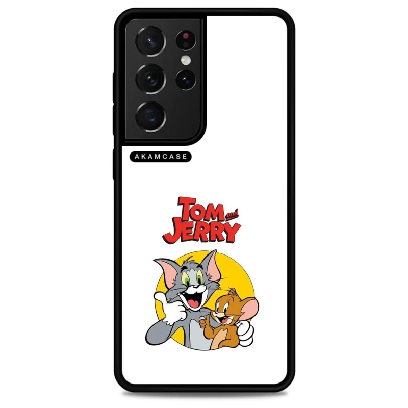 کاور آکام مدل AMC-WSGS21U-TOM & JERRY18 مناسب برای گوشی موبایل سامسونگ Galaxy S21 Ultra