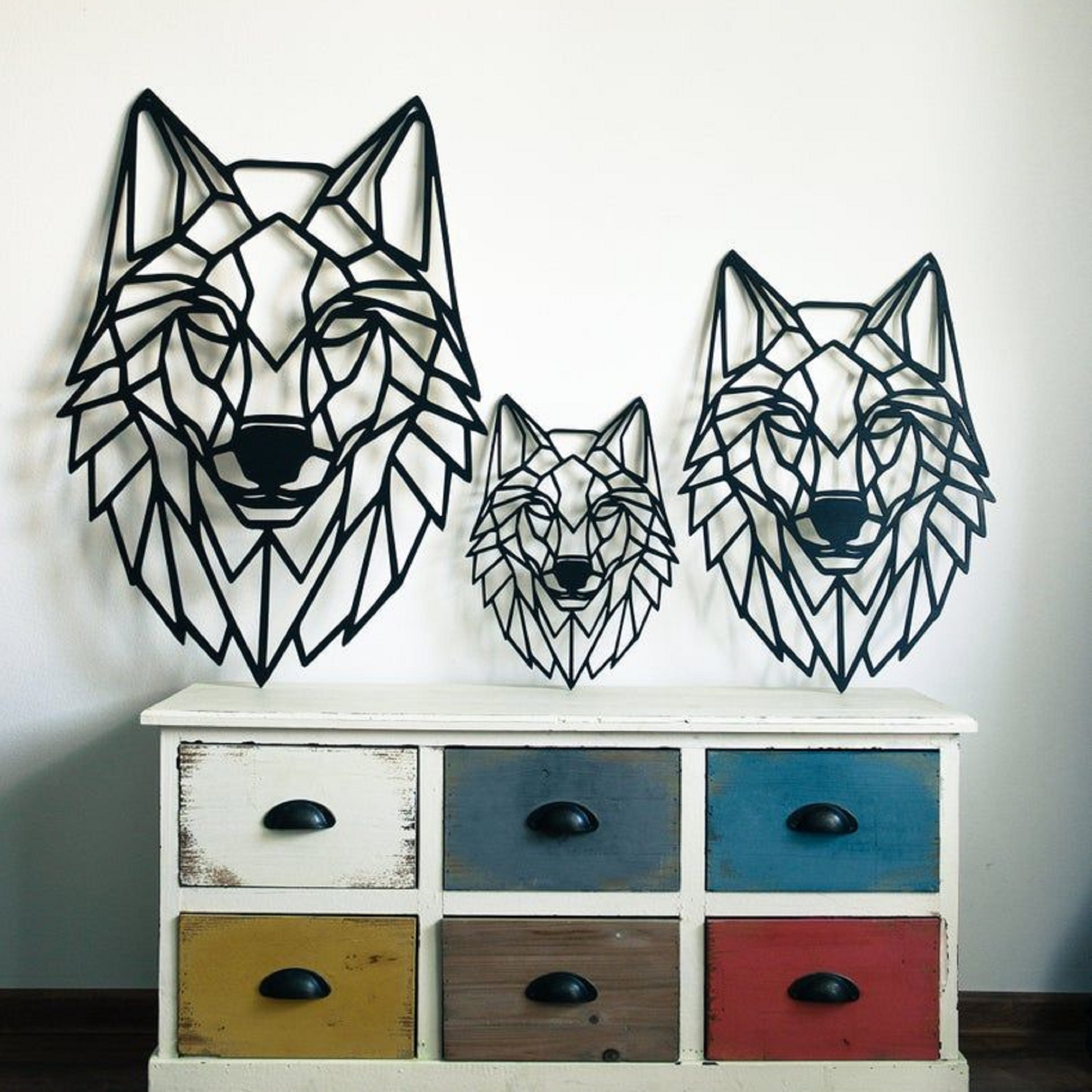 دیوارکوب مدل گرگ مجموعه 3 عددی