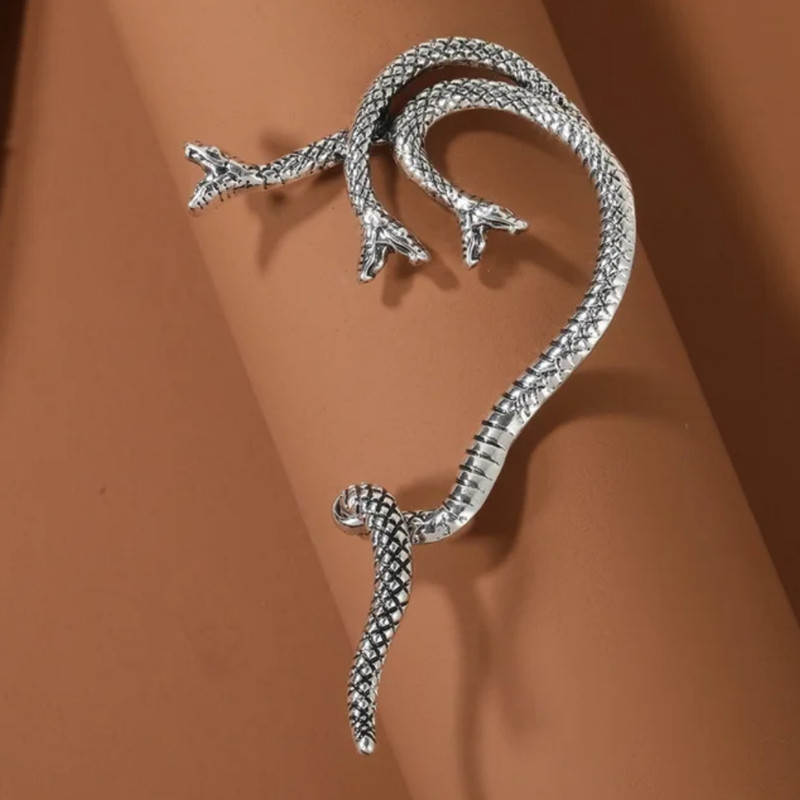 پیرسینگ گوش مدل  ایرکاف اِلف طرح مار