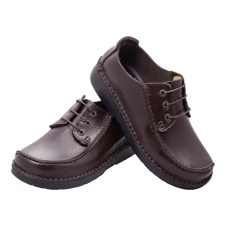 کفش طبی مردانه نادر مدل نامجو کد 122 رنگ قهوه ای