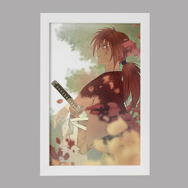 تابلو خندالو مدل انیمه رورونی کنشین کد 34885