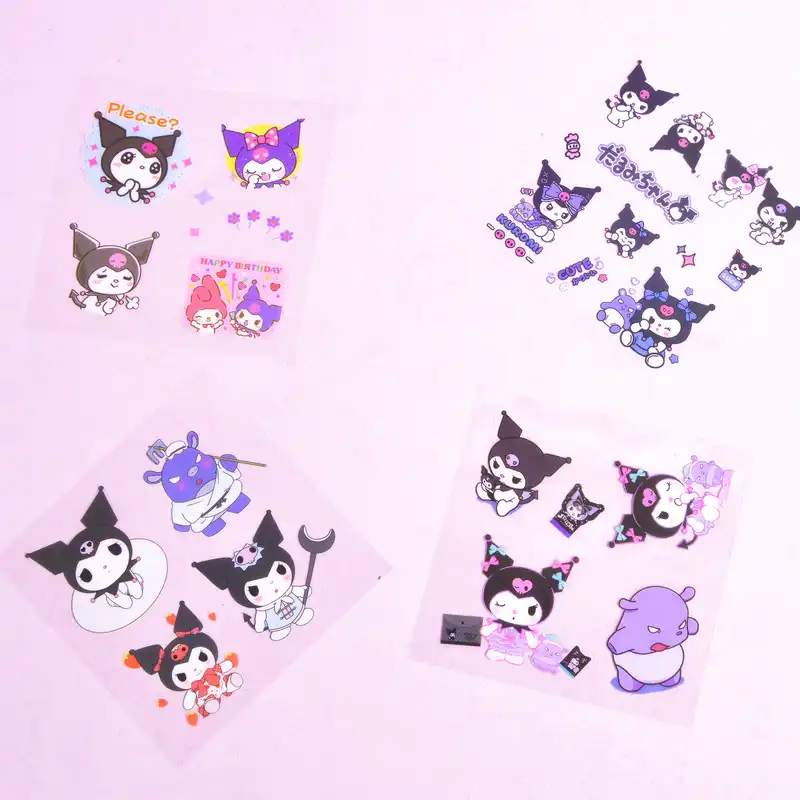 برچسب مدل برش خورده طرح کرومی مجموعه 4 عددی