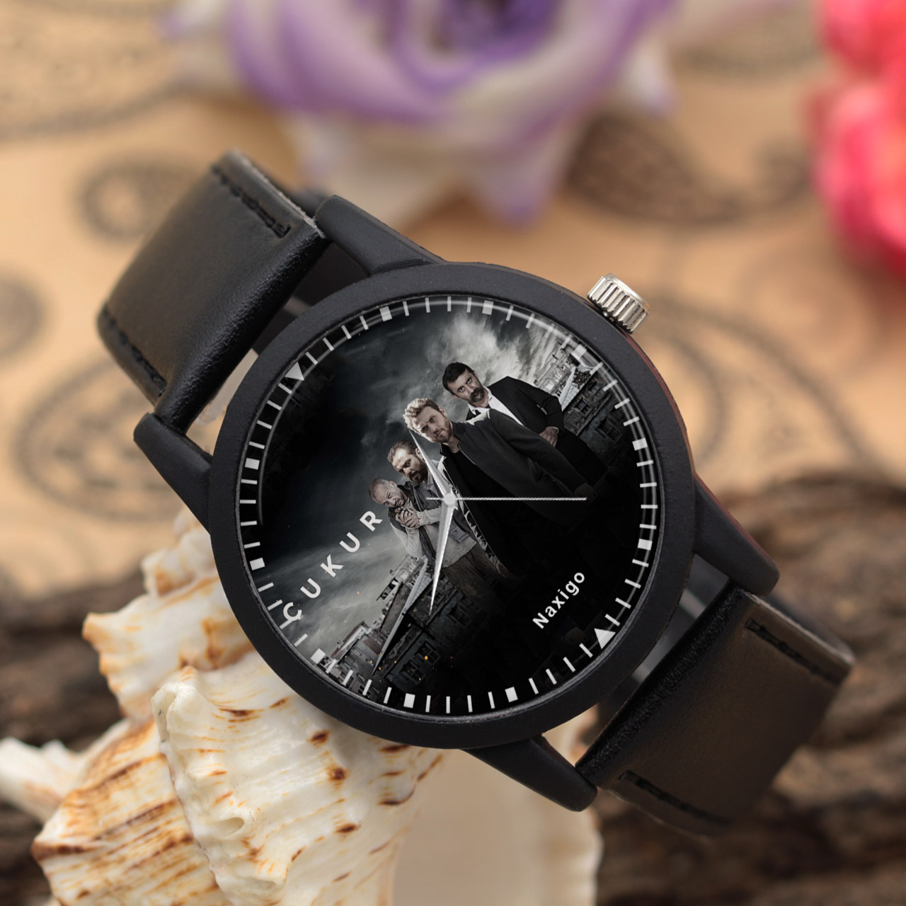 ساعت مچی عقربه ای ناکسیگو مدل سریال ترکی گودال کد LF13918