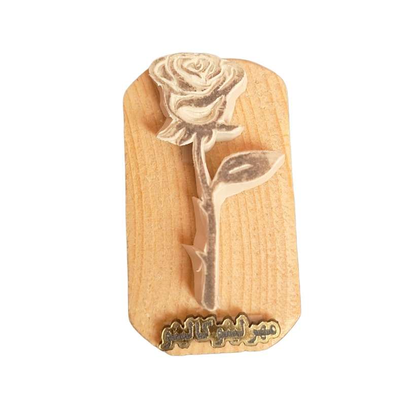 مهر لینوکالینو مدل گل تک برگ