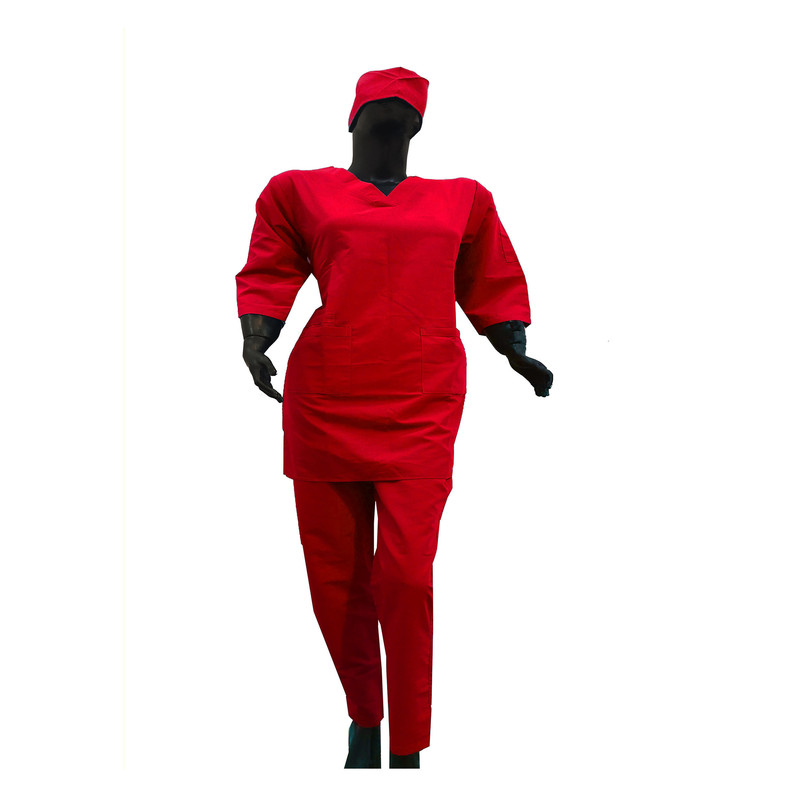 ست روپوش و شلوار اتاق عمل زنانه مدل SH303 به همراه کلاه