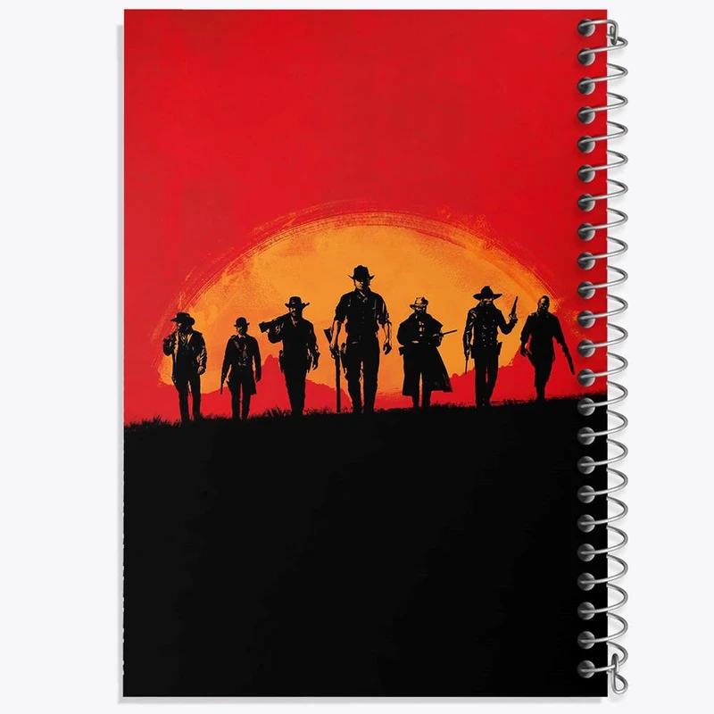 دفتر ژورنال نویسی 50 برگ خندالو مدل نقطه ای طرح رد دد Red Dead کد 10291