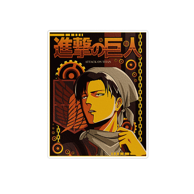 استیکر لپ تاپ طرح attack on titan مدل venus581