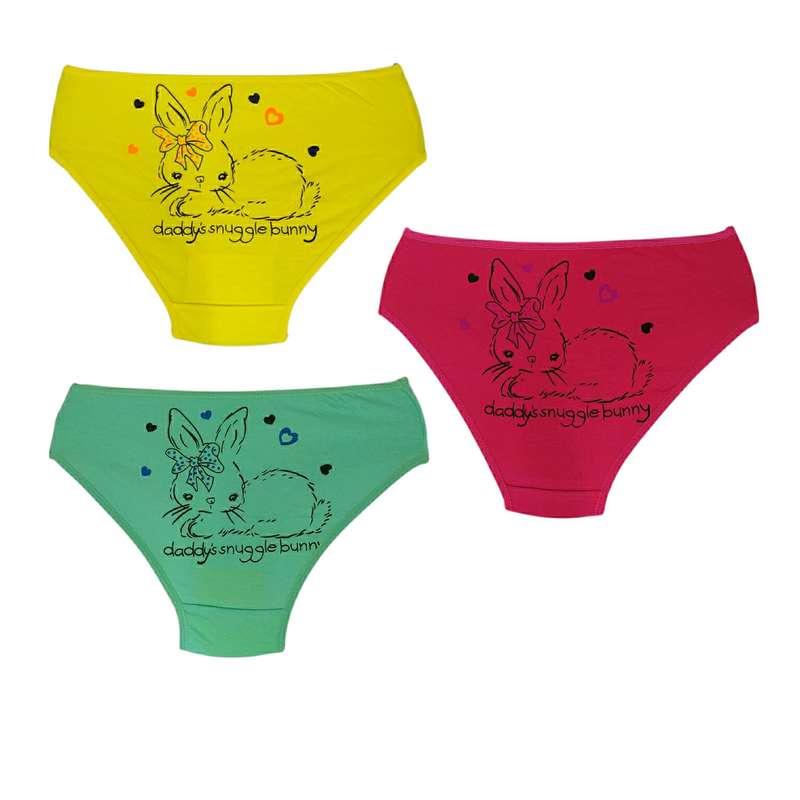 شورت دخترانه مدل پشت چاپ کد 1102 مجموعه 3 عددی