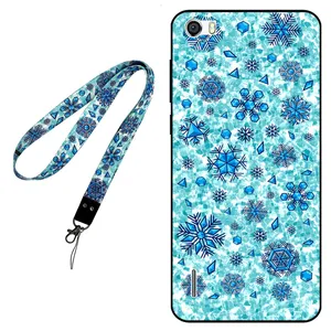 Megafone Snow Flake 0014 Cover For Honor 6 Mobile Neckband
