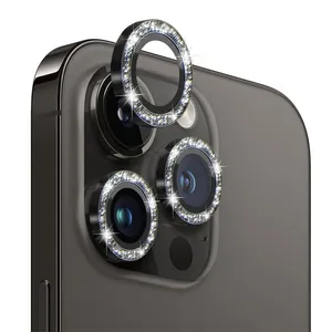 محافظ لنز دوربین فلزی مسیر مدل Glitter مناسب برای گوشی موبایل اپل iPhone 13 Pro / 13 Pro Max