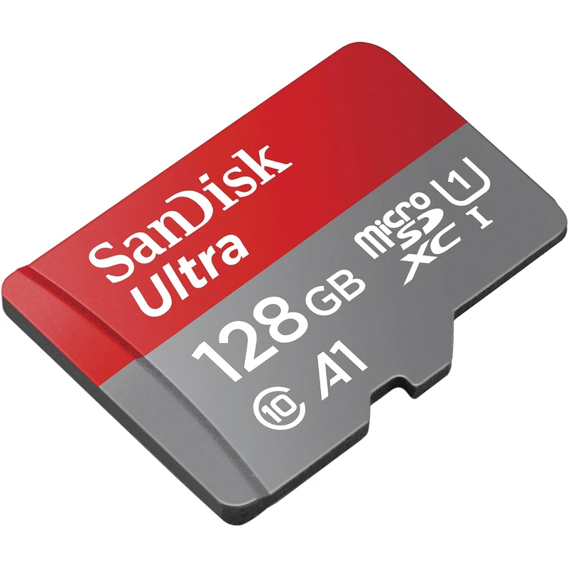 عکس شماره 3 : کارت حافظه microsdxc سن دیسک مدل ultra a1 کلاس 10 استاندارد uhs-i سرعت 100mbps ظرفیت 128 گیگابایت به همراه آداپتور sd