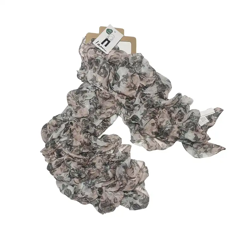 شال زنانه آی ام مدل کشی گلدار 1001