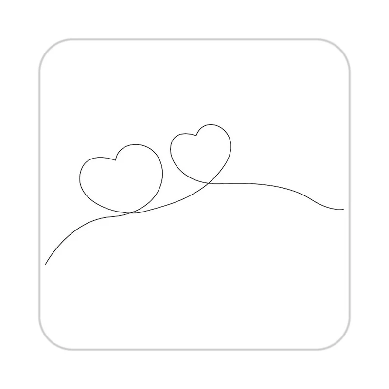 زیر لیوانی کاکتی طرح عاشقانه مدل mp39576