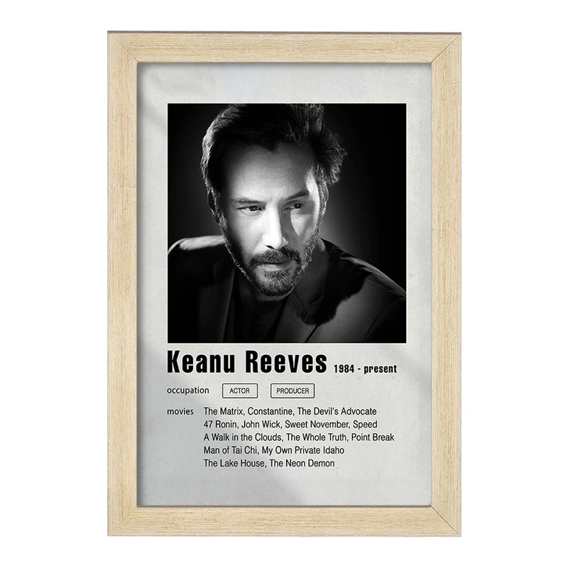 تابلو خندالو مدل کیانو ریوز (Keanu Reeves) کد F11208