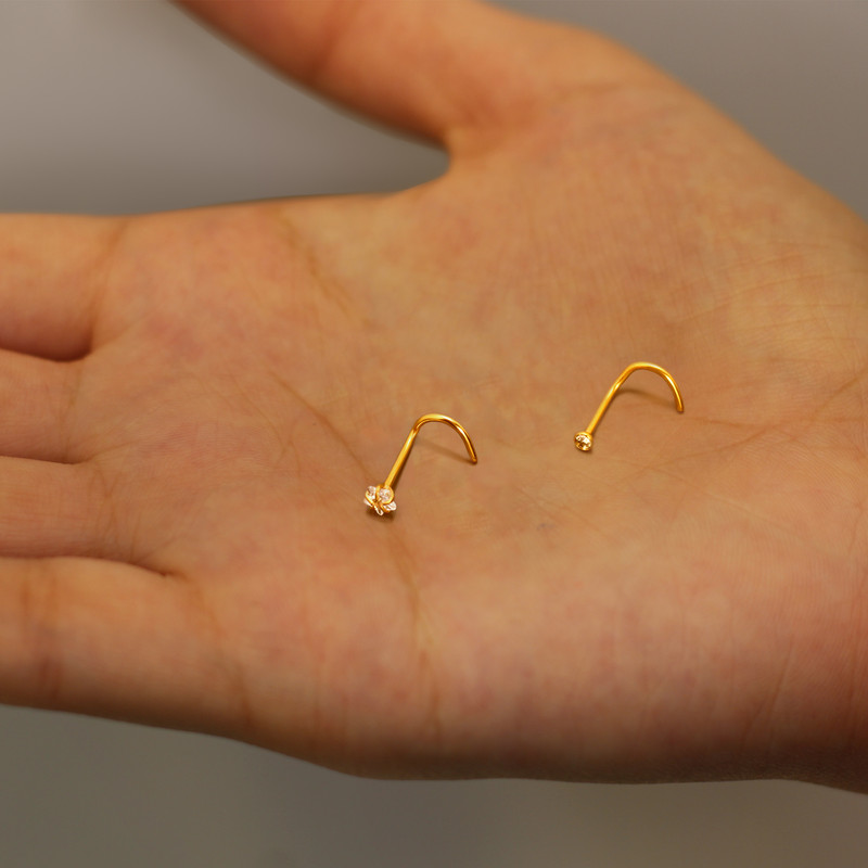 پیرسینگ بینی زنانه پایتخت مدل PS996 مجموعه دو عددی