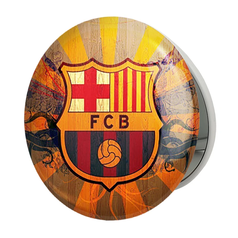آینه جیبی خندالو طرح باشگاه بارسلونا مدل تاشو کد 26240 